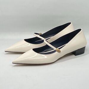 Jimmy Choo Carolyn Leather Mary Jane Flats size 38.5